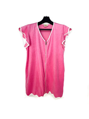 SSYS the label hot pink get ready robe swim beach coverup w pockets Sz XXL